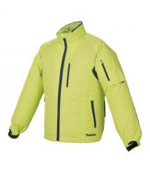 Makita Куртка аккумуляторная LXT/CXT, 10.8-18В, с вентиляцией, полиэстер, размет L, зеленый, 0.43кг