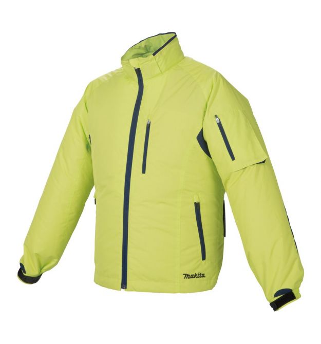 Makita Куртка аккумуляторная LXT/CXT, 10.8-18В, с вентиляцией, полиэстер, размет M, зеленый, 0.43кг