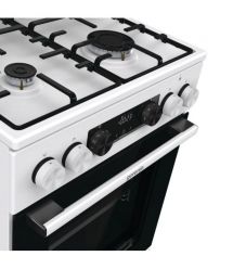 Gorenje Плита комби, 70л, 50x60см, дисплей, эмалированные реш, программатор IconLed, метал.крышка, белый