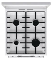 Gorenje Плита комби, 70л, 50x60см, дисплей, эмалированные реш, программатор IconLed, метал.крышка, белый