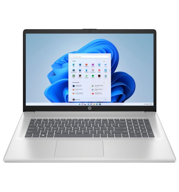 HP Ноутбук HP 17-cn3001ua 17.3" FHD IPS AG, Intel i5-1334U, 16GB, F1024GB, UMA, DOS, сріблястий