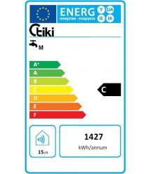 Tiki Electric water heater round TGR, 50L, 2kW, mechanical control, C, white, 700171