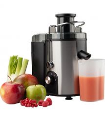 Gorenje centrifugal juicer, 400W, bowl-0.6L, cake-1.6L, whole apple tray, plastic/iron, black