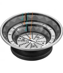 Gorenje centrifugal juicer, 400W, bowl-0.6L, cake-1.6L, whole apple tray, plastic/iron, black