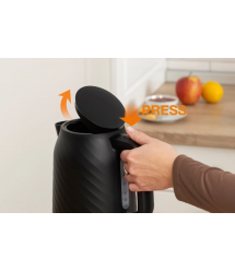 Gorenje Electric kettle, 1,7L, Strix, black matte