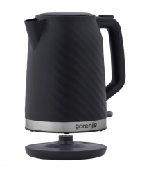 Gorenje Electric kettle, 1,7L, Strix, black matte