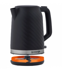 Gorenje Electric kettle, 1,7L, Strix, black matte