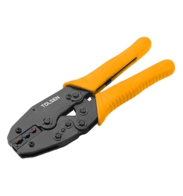 Tolsen crimping pliers Profi, for crimping tips 0.5-6mm sq., 220mm