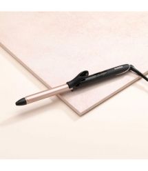 BaByliss Плойка, 37Вт, темп.режимов-6, D -19mm, 160-210С, термо коврик, кварц, керамика, черно-розовый
