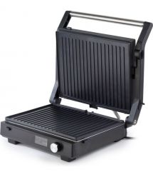 Gorenje Гриль Gorenje прижимний 2100Вт, темп. режимів-7, з`ємні пластини, розкриття на 180°, метал, чорний