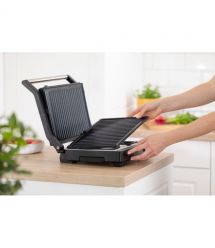 Gorenje Гриль Gorenje прижимний 2100Вт, темп. режимів-7, з`ємні пластини, розкриття на 180°, метал, чорний