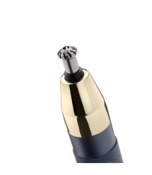 BaByliss Триммер для бровей, усов, носа, ушей, 1xAA, насадок-3, чехол, сталь, синий
