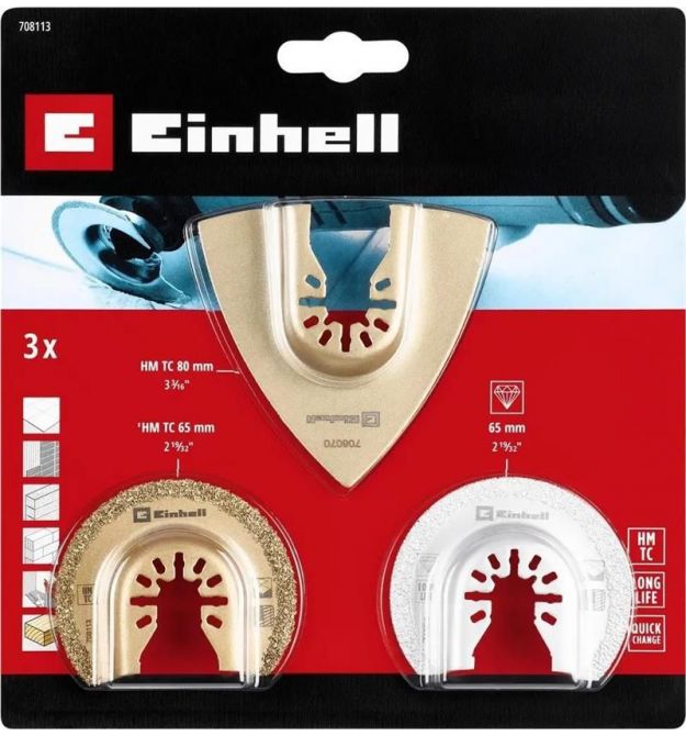 Einhell Set of nozzles for renovator 3pcs for tiles