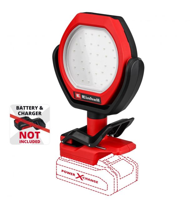Einhell Лампа аккумуляторная GC-OL 18/1500 Li - Solo, PXC, 18В, 36 LED, 1500 лм, 7000 К, 3 режима