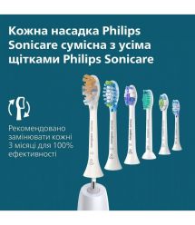 Philips Щетка зубная электр. Sonicare 6100 Series, 62т. колеб/мин, насадок-1, голубой