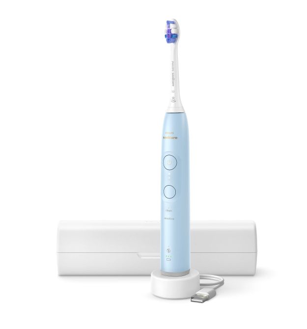 Philips Щетка зубная электр. Sonicare 6100 Series, 62т. колеб/мин, насадок-1, футляр, голубой