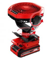 Einhell Cordless fan GC-CF 18/110 Li - Solo, PXC, 18V, brushless, dia. 110 mm, 1500 m3/h, 3 modes, 0.48 kg (without battery and