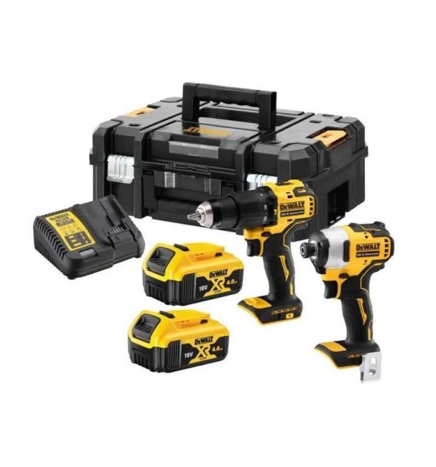 DeWALT set of two brushless cordless tools DCD709 drill-screwdriver DCF809 impact screwdriver DCF809 battery 2x4A·h ZP case 6.5