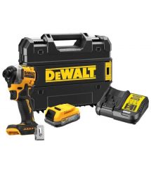 DeWALT XR Li-Ion 18V brushless cordless impact driver PowerStack 1x1.7 Ah 206 Nm 3250 rpm 3800 bpm case and spare part 0.95 kg