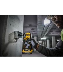 DeWALT XR Li-Ion 18V brushless cordless impact driver PowerStack 1x1.7 Ah 206 Nm 3250 rpm 3800 bpm case and spare part 0.95 kg