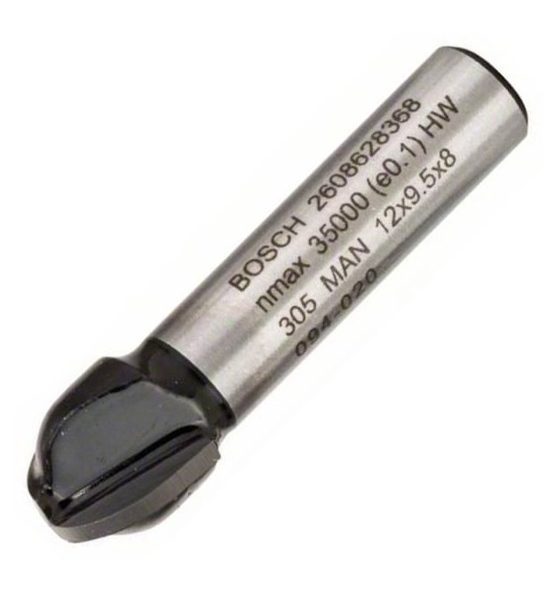 Bosch Фреза галтельна Bosch Professional Std S8 R6 D12 L9.2