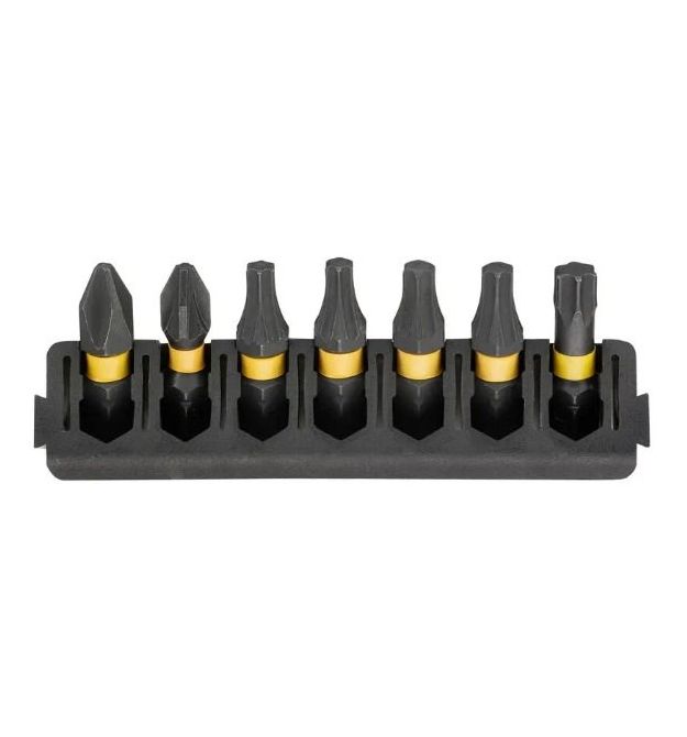 DeWALT bits FlexTorq 25 mm Ph2 Pz2 T20 T25 T30 set 7 pcs