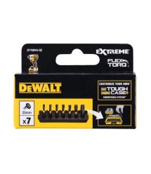 DeWALT Биты FlexTorq 25 мм Т15 Т20 Т25 Т30 Т40 7шт