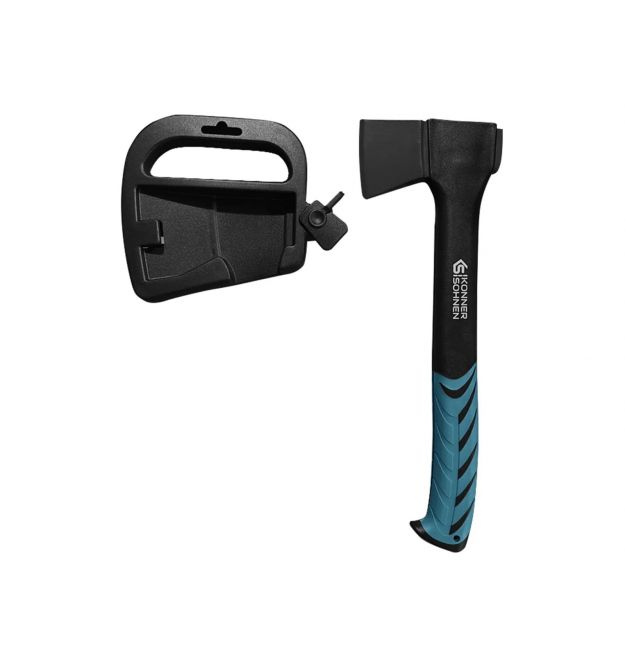 Könner & Söhnen Топор универсальный KS CA640 рукоятка стеклопластик прорезиненное покрытие PTFE 35,5 см 640гр