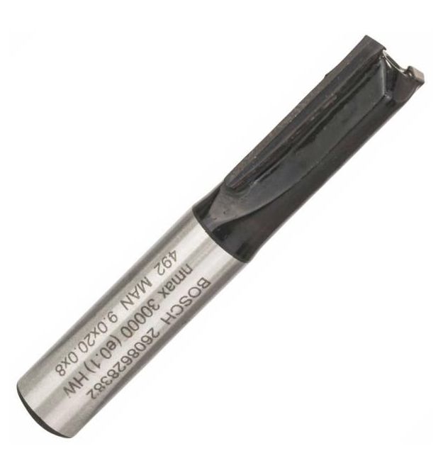 Bosch Фреза пазова Bosch Professional з двома лезами Std S8 D9 L20