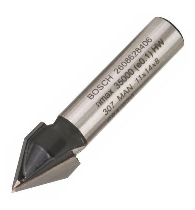 Bosch Фреза пазова V-подібна Bosch Professional V Std S8 D11 L14 60°