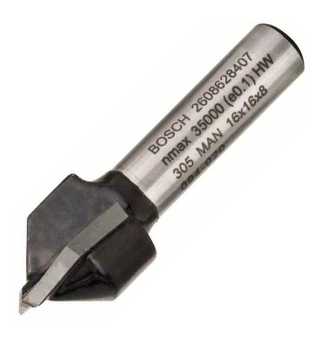 Bosch Фреза пазова V-подібна Bosch Professional V Std S8 D16 L16 90°