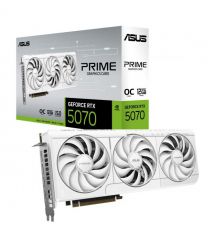 ASUS Видеокарта GeForce RTX 5070 12GB GDDR7 OC PRIME-RTX5070-O12G-WHITE белый