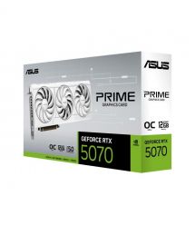 ASUS Видеокарта GeForce RTX 5070 12GB GDDR7 OC PRIME-RTX5070-O12G-WHITE белый
