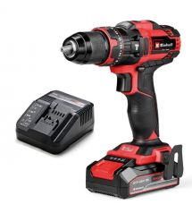 Einhell Шуруповерт-дрель ударная акумуляторная TE-CD 18/44 Li-i (1x2,5Ah), PXC, 18В, аккумулятор 2.5 Ач - 1 шт, 44 Нм, 1.59 кг