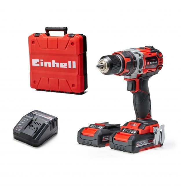 Einhell Шуруповерт-дрель ударная акумуляторная TP-CD 18/50 Li-i BL(2x2Ah), PXC, 18В, акк