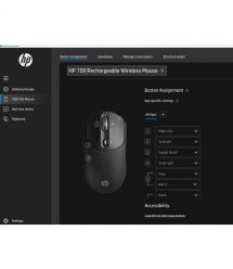 HP Миша HP 700 Rechargeable, WL/BT, чорний