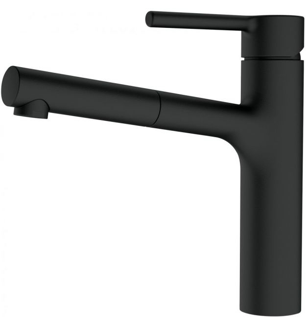 Franke Смеситель для кухни Centro, дл.излива - 235мм, поворотный, 1 рычаг, черный матовый