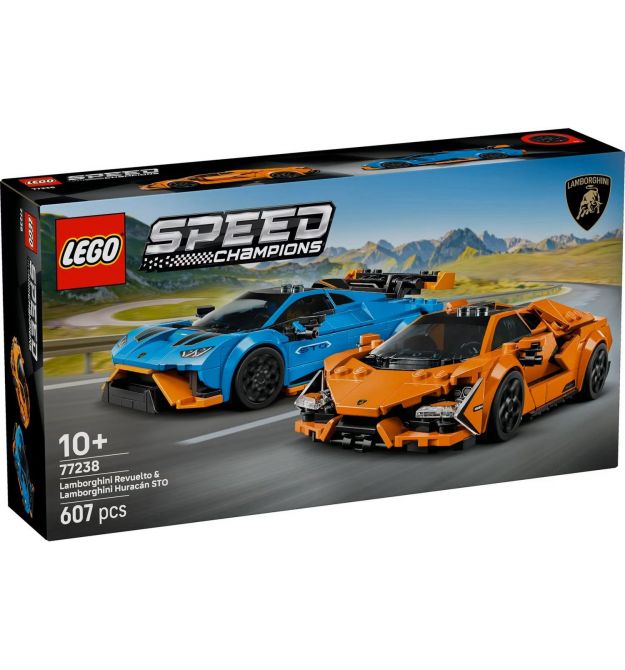 LEGO Конструктор Speed Champions Lamborghini Revuelto и Huracan STO