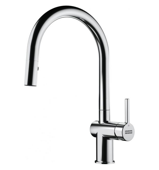 Franke Смеситель для кухни Active J, дл.излива - 220мм, поворотный, 1+1фильтр+душ, хром