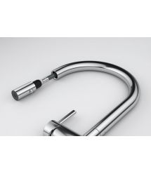 Franke Смеситель для кухни Active J, дл.излива - 220мм, поворотный, 1+1фильтр+душ, хром