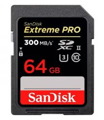 SanDisk Карта пам'яті SanDisk SD 64GB C10 UHS-II U3 R280/W100MB/s Extreme Pro V60