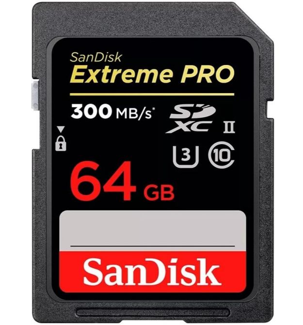 SanDisk Карта пам'яті SanDisk SD 64GB C10 UHS-II U3 R280/W100MB/s Extreme Pro V60