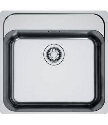 Franke Мойка кухонная Smart, нерж.сталь, прямоуг., бех крыла, 500х400мм, чаша- 1, монтаж вровень, SRX 210-50 TL, нерж полиров.