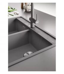 Franke Мойка кухонная Maris, фрагранит, прямоуг., без крыла, 760х510х200мм, чаша- 2, врезная, MRG 620 TL, серый камень