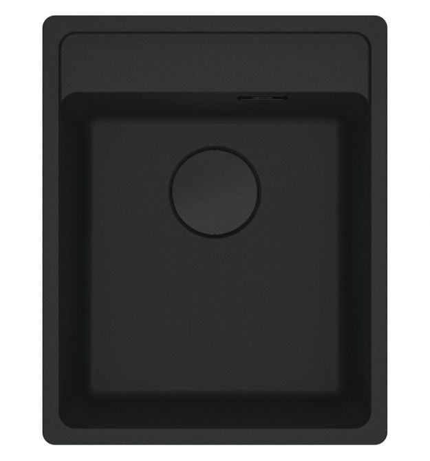 Franke Мойка кухонная Maris, фрагранит, прямоуг., без крыла, 410х510х200мм, чаша- 1, врезная, MRG 610-37 TL, черный матовый