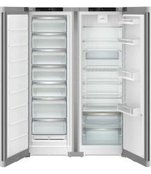 Liebherr Холодильник Liebherr SBS, 185.5x119.4х67.5, холод.відд.-398л, мороз.відд.-271л, 2дв., A++, NF, диспл внутр., нерж