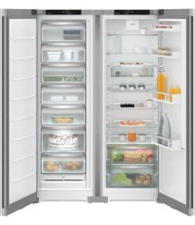 Liebherr Холодильник Liebherr SBS, 185.5x119.4х67.5, холод.відд.-398л, мороз.відд.-271л, 2дв., A++, NF, диспл внутр., нерж