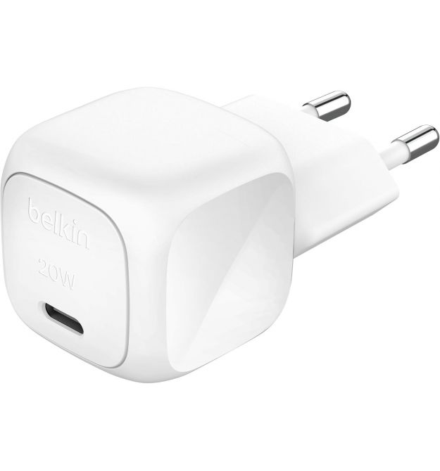 Belkin Зарядний пристрій мережевий Belkin 20Вт USB-C PD PPS, білий