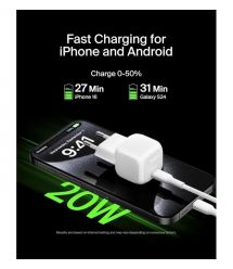Belkin Зарядний пристрій мережевий Belkin 20Вт USB-C PD PPS, білий