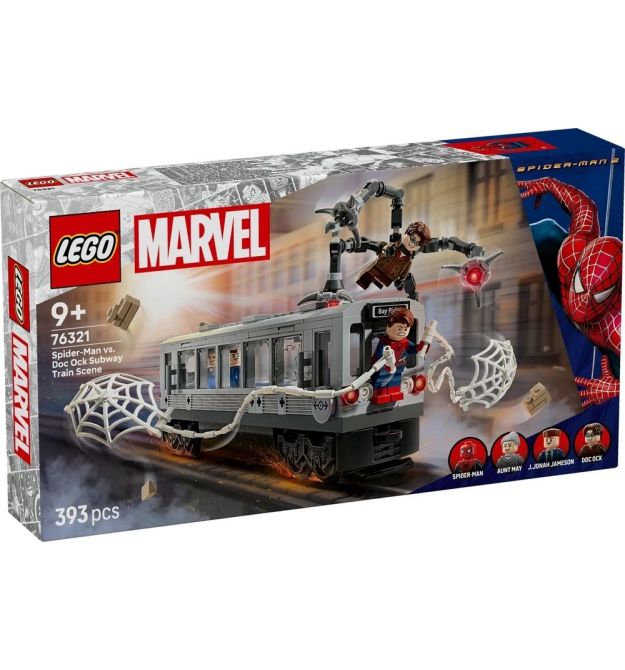 LEGO Конструктор Super Heroes Человек-Паук против Дока Ока: Сцена в метро